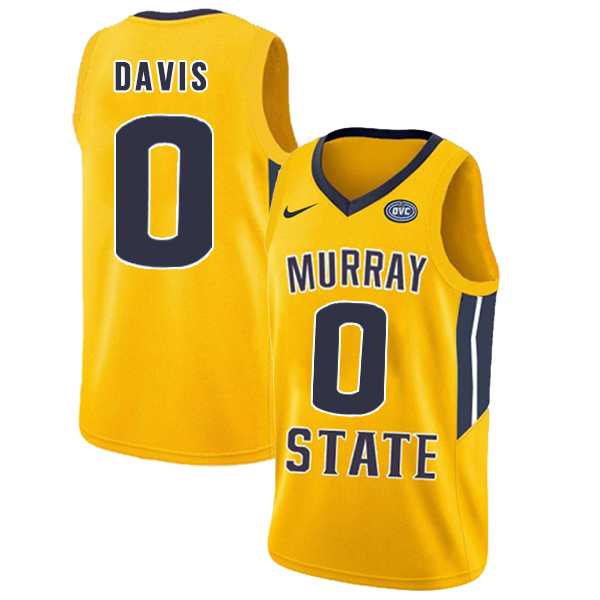 Murray State Racers 0 Mike Davis Yellow College Basketball Jersey Dzhi,We sell and wholesale Murray State Racers 0 Mike Davis Yellow College Basketball Jersey Dzhi on line form chian!